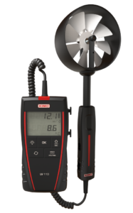 Thermo-anemometer with integrated vane probe